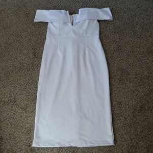 White bodycon dress